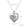 Collar de diamantes de amor transfronterizos entre Europa y Estados Unidos, nuevo temperamento creativo, colgante de cadena de clavícula de corazón a corazón de Joker, venta al por mayor