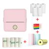 Impresora Mini de Bolsillo Conveniente para Estudiantes, Bluetooth Térmico para Teléfono Móvil, Fabricante de Etiquetas de Datos de Fotos Portátil