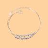 Pulsera plateada simple geométrica superventas mercancía de puesto joyería pequeña exquisita moda para damas venta al por mayor pequeños regalos