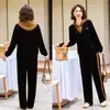 Conjunto de Roupa de Primavera para Mulheres de Meia-Idade e Idosas com Capuz, Conjunto de Duas Peças, Conjunto Esportivo Estilo Mãe, Conjunto para Primavera e Outono, Blusa com Jaqueta com Capuz