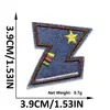Adesivos de Tecido Bordados com 26 Letras em Inglês, Adesivos de Patch, Jeans Laváveis Sem Costura, Patches para Decoração de Roupas, Adesivos para Bagagem