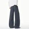 Otoño 2026 Nuevos Pantalones a Cuadros Retro Americano con Pierna Curva Pantalones Casuales Perezosos Unisex Holgados de Pierna Ancha Corte Limpio