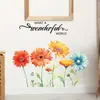 Br0633E Hermosas Flores Autoadhesivas Pegatinas de Pared Ins Coloridas Crisantemo Foto Hogar Habitación Habitación Infantil Pegatinas de Decoración