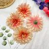Arreglo Floral de Flor Artificial de 8 cm, Aguja de Pino, Crisantemo Dorado, Flor para Peine, Guirnalda de Flores, Material para Tocados, Flor para Ropa, Sombrero