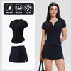 Top de Fitness Ajustado de Verano para Mujer Estilo Hot Girl Transfronterizo Camiseta de Manga Corta para Correr de Secado Rápido Conjunto Deportivo Elástico Estilo Delgado