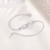 Pulsera de Cadena Doble Entrelazada con Diamante S925 Plata de Ley Yuebao Jewelry, Estilo Minimalista, Sensación de Gama Alta de Nicho, Para Usar en Capas, Accesorio de Mano Versátil