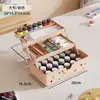 Caja de Herramientas para Estudiante de Arte Estudiante de Primaria Pintura Pintura China Escritorio Plástico Multifuncional Organizador de Pigmentos Caja