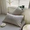 2026 Nuevo Modelo Algodón Puro Grado A Algodón Lavado Encriptado Funda de Almohada Pieza Única - Oso Feliz