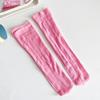 Calcetines de Verano Finos para Niños con Malla Hueca Transpirable en Forma de V de Media Caña Color Caramelo Color Sólido Calcetines Apilados para Niños