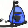 Bolsa de peito triangular preta para walkie-talkie masculina em estoque transfronteiriça, bolsa mensageiro multifuncional e conveniente para esportes ao ar livre
