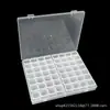 Caja de Pedrería para Uñas, Caja de Joyería de Pedrería sin Fugas, Caja de Empaque Transparente de 56 Compartimentos, Caja de Almacenamiento Pequeña para Accesorios y Piezas de Uñas, Caja de PP al por Mayor