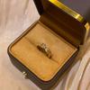 Joyería Antigua Media Estilo Francés Vintage Anillo de Oro de 18K para Mujer Ins Nicho Lujo Ligero de Alta Gama Versátil Personalizado Anillo Abierto