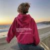 Sudadera de Mujer de Comercio Exterior de Amazon Europeo y Americano Estampada con Slogan de Letra Lisa
