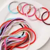 Chaveiro de Cor Sólida/Estilo Laser em TPU com Corda Enrolada Anti-Perda Anel de Bolsa DIY Material Pingente Fivela Anti-Perda Anel de Enrolar