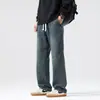 Ropa de Hombre Fengshe / Jeans Pesados de Moda para Hombre Primavera 2026 Rectos Estilo Americano Modernos Versátiles Jeans