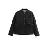 Stock Listo de Fábrica Comercio Exterior Ropa de Mujer al por Mayor 2025 Nueva Popular Acolchada Moderna Cómoda Retro Casual Chaqueta