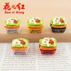 Serie de Tostadas de Huevo Frito Yuanqi Caja Hecho a Mano DIY Pegamento de Crema Accesorios de Joyería de Resina Accesorios para el Cabello Pinza para el Cabello Colgante