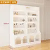 Vitrina de cosméticos, vitrina de uñas para salón de belleza, estante de productos para el cuidado de la piel con puerta de cristal, estante de múltiples niveles