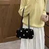 Bolsa Vintage Estampa de Leopardo para Mulheres 2026 Nova Moda Bolsa de Ombro ou Axila com Acabamento de Luxo, Bolsa Baguete de Mão