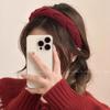 Diadema de ala ancha para mujer, diadema roja de ala ancha para el cabello, diadema para lavarse la cara, tocado de moda de alta gama, sello para el cabello, cueva para la cabeza (2025)