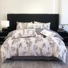Conjunto de Quatro Peças de Algodão Escovado Floral Grande para Todas as Estações, Conjunto de Presente Espesso de Quatro Peças para Outono e Inverno, Algodão Amigo da Pele no Atacado