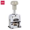 Deli 77333 Máquina Automática de Números de Três Dígitos Máquina Codificadora de Números Automática com Salto de Dois Dígitos Máquina Digital Manual de Metal Contabilidade