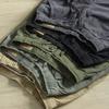 Pantalones Cortos Ajustados de Color Sólido con Cordones en la Cintura Elástica Delgada de Verano para Hombre Pantalones de Pierna Estrecha de Algodón Elástico Pantalones Casuales Versátiles de Moda para Hombre