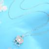 Collar de Plata Esterlina s925 Ruyi Ping An Lock para Mujer Ruyi Lock Auspicioso Buena Suerte Estilo Nacional Diseño con Sentido de Bendición Cadena Clavicular