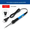 Ferro de soldar elétrico com controle de temperatura para uso doméstico, 60W, caneta de solda, calibre americano, 110V, kit de ferramentas Luo para atacado.