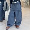 Ropa de Otoño para Niñas 2025 Pantalones Nuevos Estilo Callejero Moderno para Niños Pantalones Largos Vaqueros Desmontables para Niñas Transfronterizo