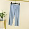 Pantalones Cortos de Modal para Dormir para Mujer, Pantalones Finos de Cintura Alta Rectos Sueltos, Tallas Grandes Versátiles Deportivos Casuales, Estilo Casual Japonés y Coreano
