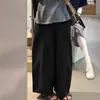 Nuevos Pantalones Casuales de Pierna Ancha de Cintura Alta para Mujeres Petites de Primavera/Verano, Pantalones tipo Globo Holgados Relajados Estilo Americano