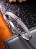 Alta Edição H Aijia Europeu e Americano Venda Quente Luz de Luxo de alta qualidade Pulseira de Diamante Flor Estrela Abertura Moda High-end Pulseira