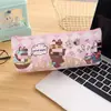 Liquidación - Estuche de Lápices de Monstruo Estilo Japonés de Dibujos Animados, Materiales de Estudio para Estudiantes, Caja de Lápices Grande de PU con Impresión Completa por Ambos Lados