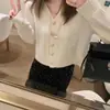 Suéter cárdigan de punto con cuello en V estilo japonés y coreano, retro, holgado, dulce, nicho, estilo perezoso, chaqueta de botones, moderna, estilo primavera y otoño