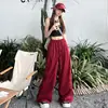Calça Wide Leg Azul Klein para Mulheres, Novo Estilo Verão 2026, Calça Reta Petite, Calça de Trabalho Solta de Cintura Alta Estilo Americano