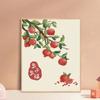 Pintura al óleo digital de bricolaje, pintura al óleo de relleno pintada a mano, estilo chino, pintura simple de caqui, pintura decorativa, pintura china, todo va bien