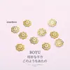Collar de Perlas Base de Flor Pulsera de Oro de 18K Separador de Cuentas Florales Materiales para Joyería Hecha a Mano DIY Accesorios Base de Cuentas al por Mayor