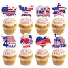 Adornos de Panal Decorativos del Día de la Independencia Transfronterizos Globos Brillantes de Mesa para Fiesta del Día Nacional Americano