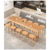 Mesa de Comedor Minimalista de Madera Maciza Mesa de Comedor de Piernas Altas para Ocio Montada en la Pared Mesa de Bar para Restaurante Mesa y Sillas para Bar de Snacks Picantes