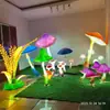 Iluminación Avatar Clúster de Hongos Paisajismo, Iluminación Avatar Creación de Escena de Simulación, Parque de Esculturas Luminosas de Fibra de Vidrio