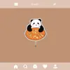 Gancho Panda Guoshengfu Sem Furo Acrílico Gancho Adesivo Fofo Armazenamento de Entrada Gancho Pequeno de Parede