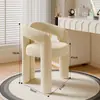 Banqueta de Maquiagem da Moda para Quarto de Menina, Banqueta de Maquiagem de Luxo Leve para Closet, Cadeira de Manicure com Encosto, Cadeira de Designer com Encosto Alto