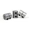 Acoplamiento Rígido D20L25 Diámetro Exterior 20 Longitud Total 25 Acoplamiento de Sujeción para Eje de Tornillo de Motor Paso a Paso Servo Agujero 4-10
