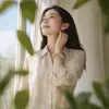 Estilo Coreano Temperamento Floresta Menina Doce Floral Scrunchie Elástico Suave Corda de Cabelo Feminino Simples Fresco Acessórios de Cabelo
