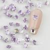 Nova manicure 3 * 3 gordura quadrado zircão série pontiagudo fundo diamante Super Flash multi-corte mini especial em forma de desgaste unha adesivo diamante conjunto