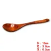 Colher Pequena de Madeira Estilo Japonês Colher de Sobremesa Sopa para Crianças Cabo Longo Madeira Maciça Colher de Arroz Colher de Mel Colher Garfo Feita à Mão Utensílios de Mesa Gravação