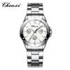 Reloj de Pareja Marca CHENXI Reloj de Cuarzo Impermeable de Tres Ojos Decorativos para Hombre y Mujer Reloj de Pulsera para Mujer Reloj con Correa de Acero