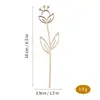 Amazon Tik Tok Xiyin Flores de Interior en Maceta de Madera Decoración de Arte de Pared de Flores Silvestres Talladas a Mano DIY