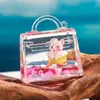 Muñeca Flotante de Dibujos Animados Botella de Arena Movediza con Aceite Líquido Adornos Llaveros Acrílicos para Mayoreo Accesorios Puestos de Joyería Pequeños